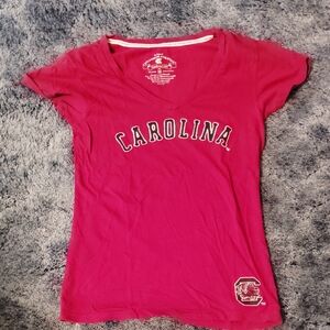 Carolina Women's Burgundy V-Neck Top